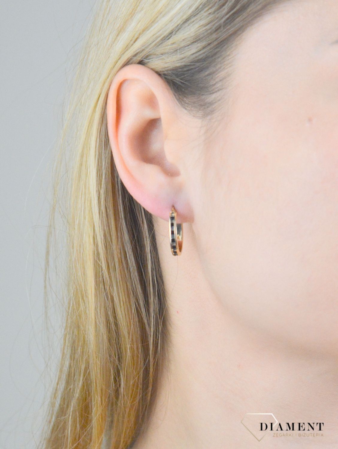 Kolczyki damskie koła z cyrkonią próba 375, KL 12392 375.jpg